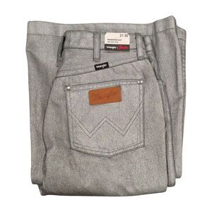 NEW! Wrangler X Fender Wanderer 622 Jeans High Rise Flare Silver Women's 27x30